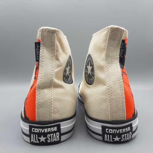New Converse Andy Warhol Hi Top COW PRINT Pop Art - Picture 7 of 13